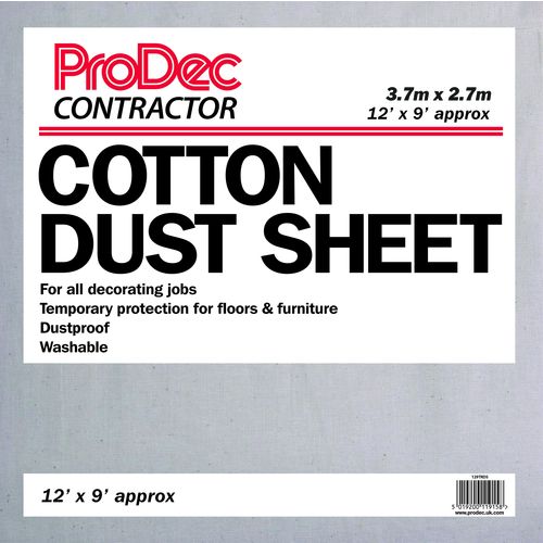 Contractor Cotton Twill Dust Sheets (5019200119158)